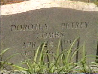 Dorothy Petrey Combs Dorothy Petrey Combs
